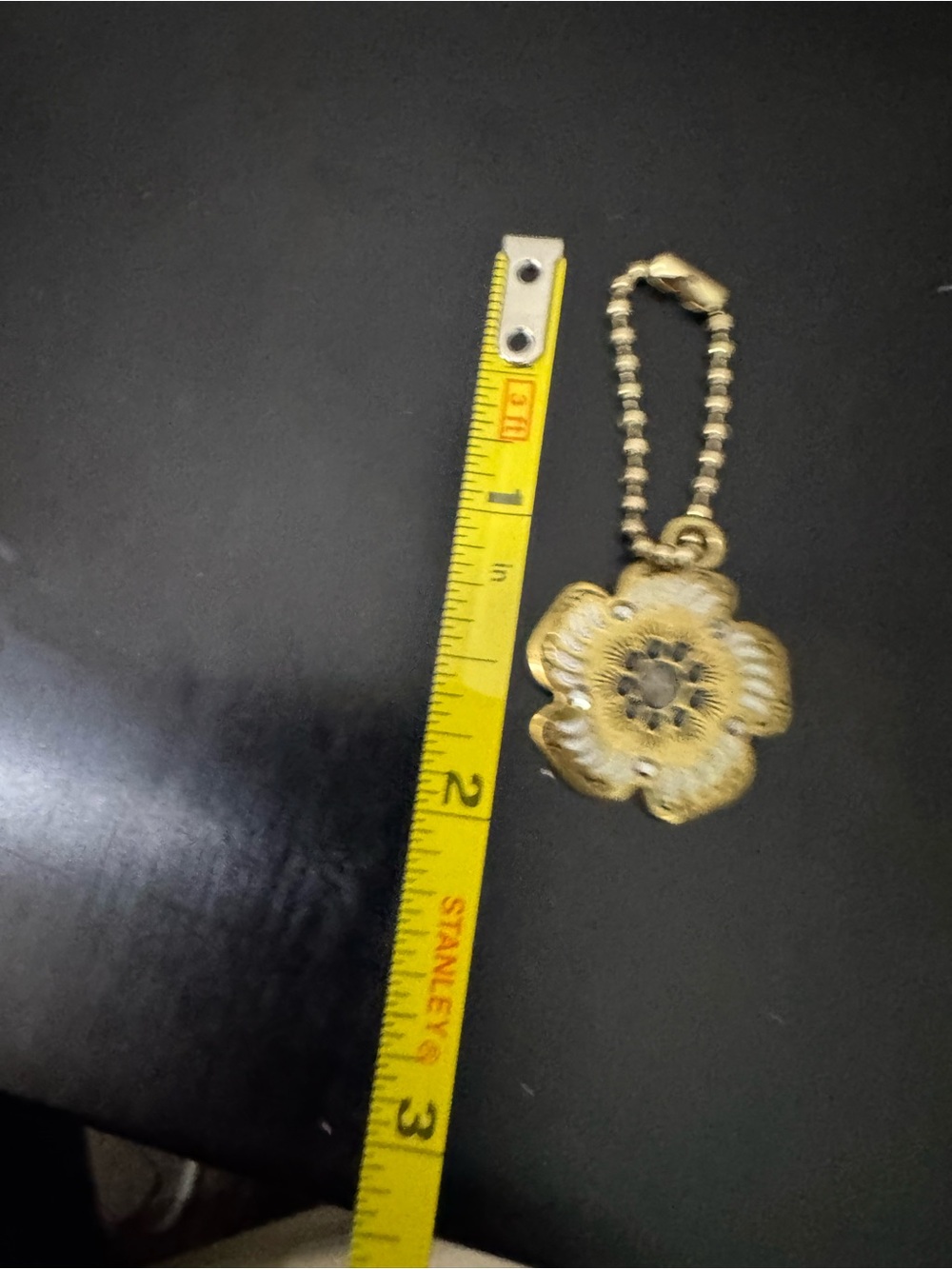 Coach Muted Gold-tone Metal Tea Rose Charm - Picture 3 of 3